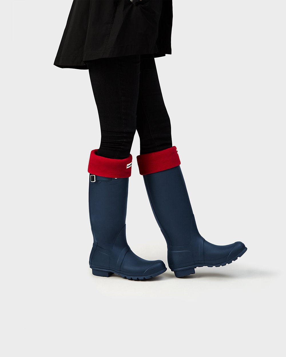 Galochas Altas Hunter Feminina Azul Marinho - Original - 08PIEWQBV